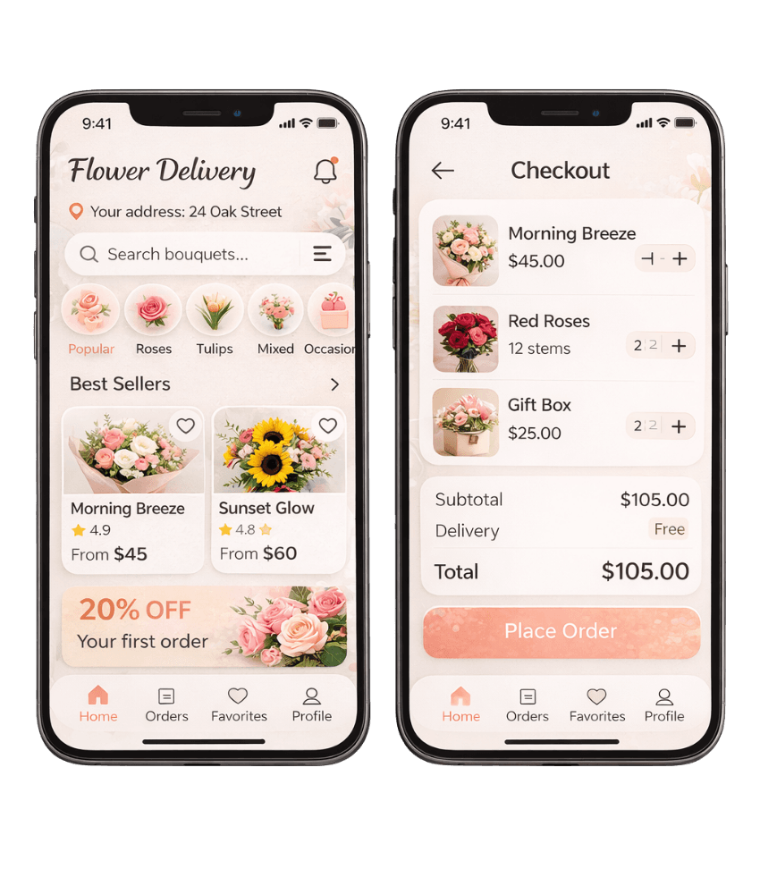 Car Rental App mobile app case study preview for booking product